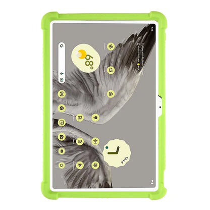 For Google Pixel Tablet Silicone Case Folding Kickstand Tablet Shockproof Cover