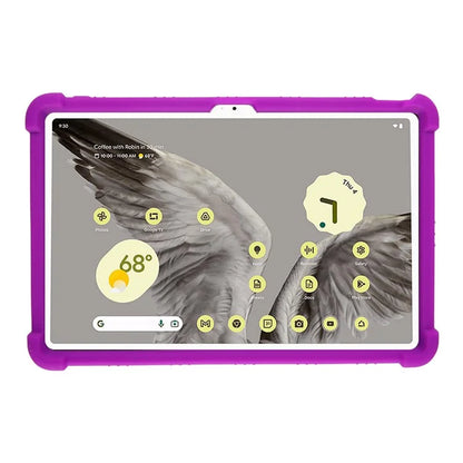For Google Pixel Tablet Silicone Case Folding Kickstand Tablet Shockproof Cover