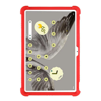 For Google Pixel Tablet Silicone Case Folding Kickstand Tablet Shockproof Cover