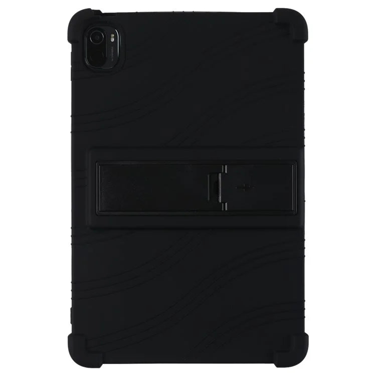 For Xiaomi Pad 5 Pro 11-inch Tablet Case Soft Silicone Cover with Folding Kickstand