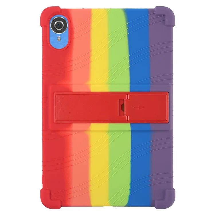 For Teclast P25T / P26T Silicone Case Kickstand Shockproof Protective Cover
