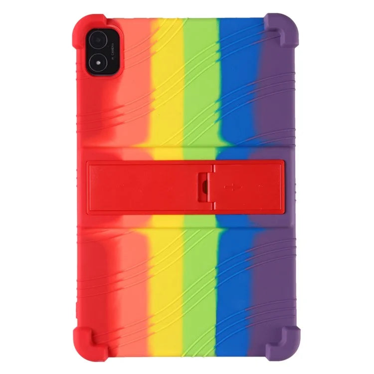 For Teclast T40S Silicone Case Kickstand 4 Corners Shockproof Tablet Cover