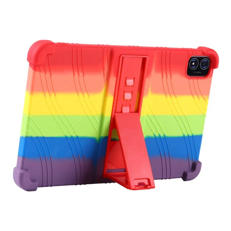 For Teclast T40S Silicone Case Kickstand 4 Corners Shockproof Tablet Cover