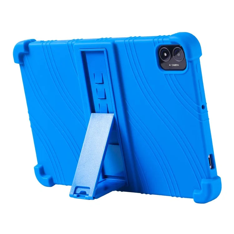 For Teclast T40S Silicone Case Kickstand 4 Corners Shockproof Tablet Cover