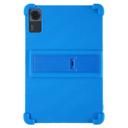 For Xiaomi Redmi Pad SE Case Thicken 4 Corners Anti-drop Silicone Tablet Cover with Kickstand