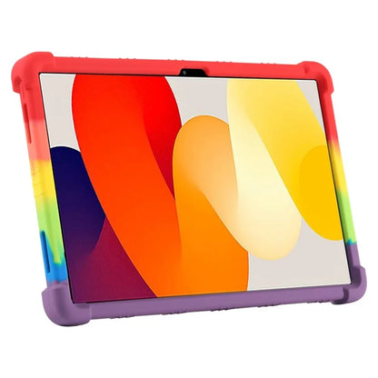 For Xiaomi Redmi Pad SE Case Thicken 4 Corners Anti-drop Silicone Tablet Cover with Kickstand