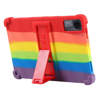 For Xiaomi Redmi Pad SE Case Thicken 4 Corners Anti-drop Silicone Tablet Cover with Kickstand