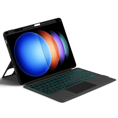 For Xiaomi Pad 6S Pro 12.4 Stand Leather Tablet Case with Detachable Backlight Bluetooth Keyboard