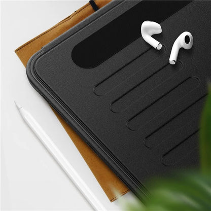 For iPad 10.9 (2022) A2696 Case with Card Holder, 5-Level Adjustable Stand Pen Slot Tablet Flip Cover