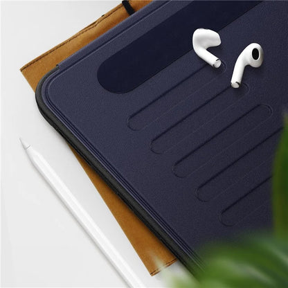 For iPad 10.9 (2022) A2696 Case with Card Holder, 5-Level Adjustable Stand Pen Slot Tablet Flip Cover