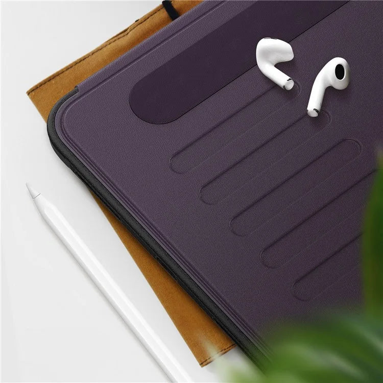 For iPad 10.9 (2022) A2696 Case with Card Holder, 5-Level Adjustable Stand Pen Slot Tablet Flip Cover