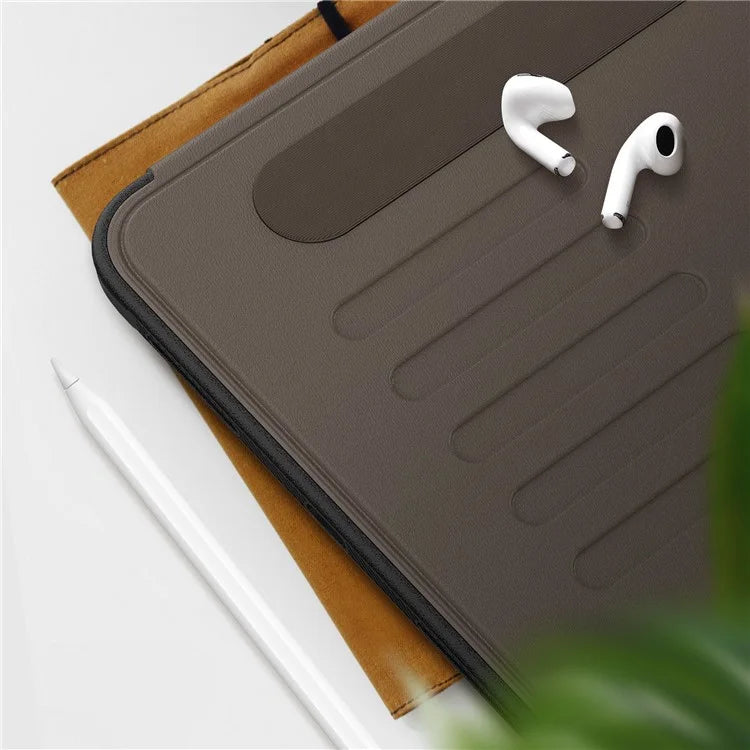 For iPad 10.9 (2022) A2696 Case with Card Holder, 5-Level Adjustable Stand Pen Slot Tablet Flip Cover