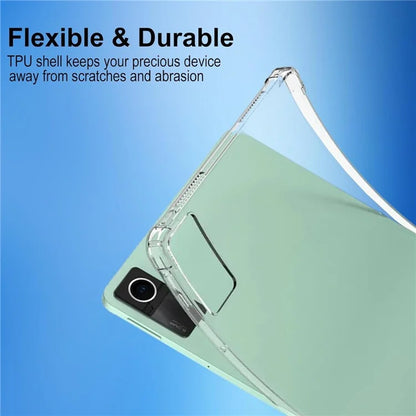 For Xiaomi Redmi Pad SE TPU Case Anti-drop Cover + 2Pcs Tempered Glass Tablet Screen Film