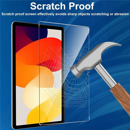 For Xiaomi Redmi Pad SE TPU Case Anti-drop Cover + 2Pcs Tempered Glass Tablet Screen Film
