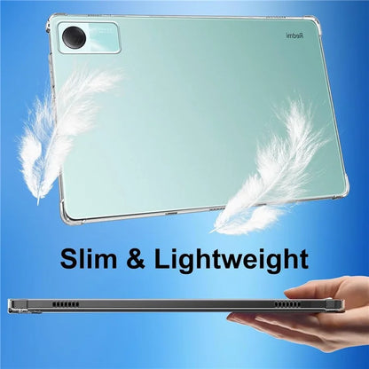 For Xiaomi Redmi Pad SE TPU Case Anti-drop Cover + 2Pcs Tempered Glass Tablet Screen Film