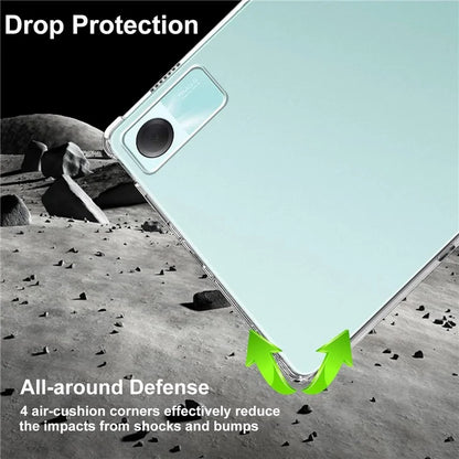 For Xiaomi Redmi Pad SE TPU Case Anti-drop Cover + 2Pcs Tempered Glass Tablet Screen Film