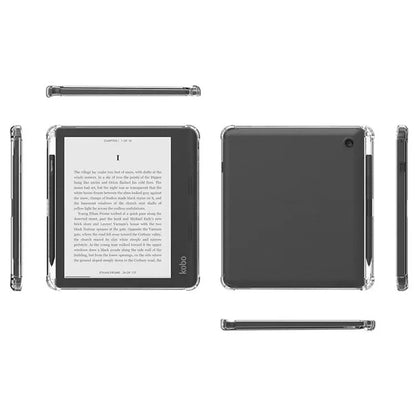 For Kobo Sage TPU Case Transparent e-Reader Clear Cover Drop Protection