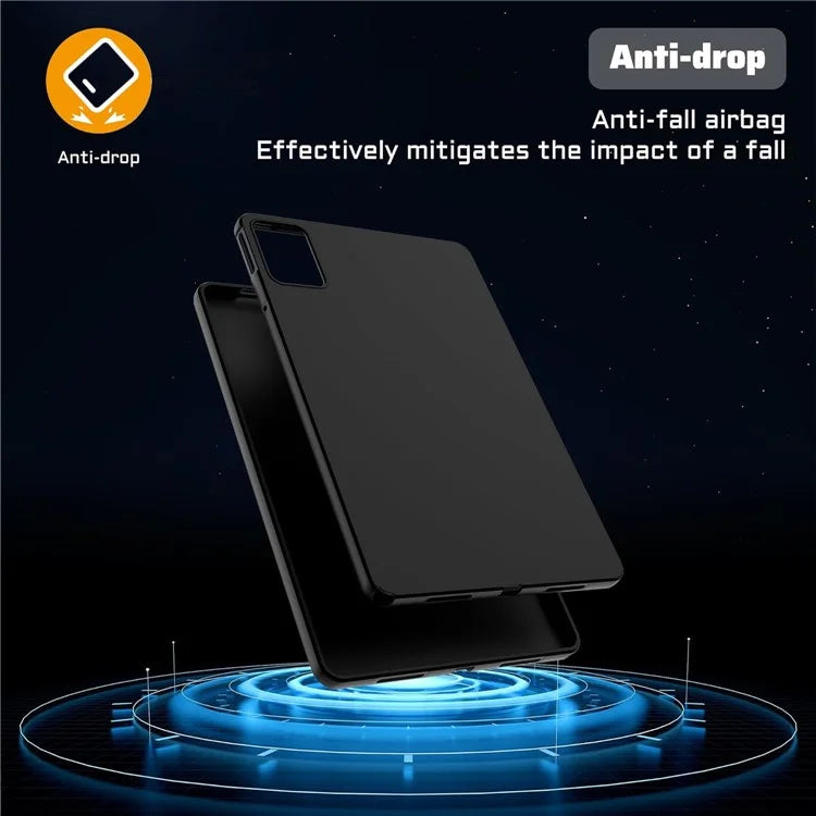 For Lenovo Tab M11 / Xiaoxin Pad 11 2024 Black Case Soft TPU Tablet Protective Cover