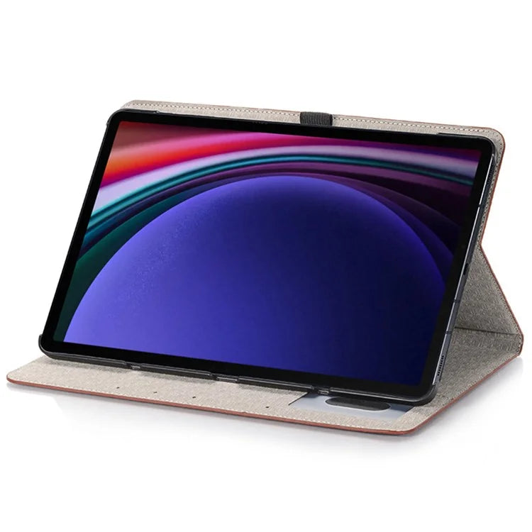 For Samsung Galaxy Tab S9 Case Stand Crocodile Texture PU Leather Folio Cover