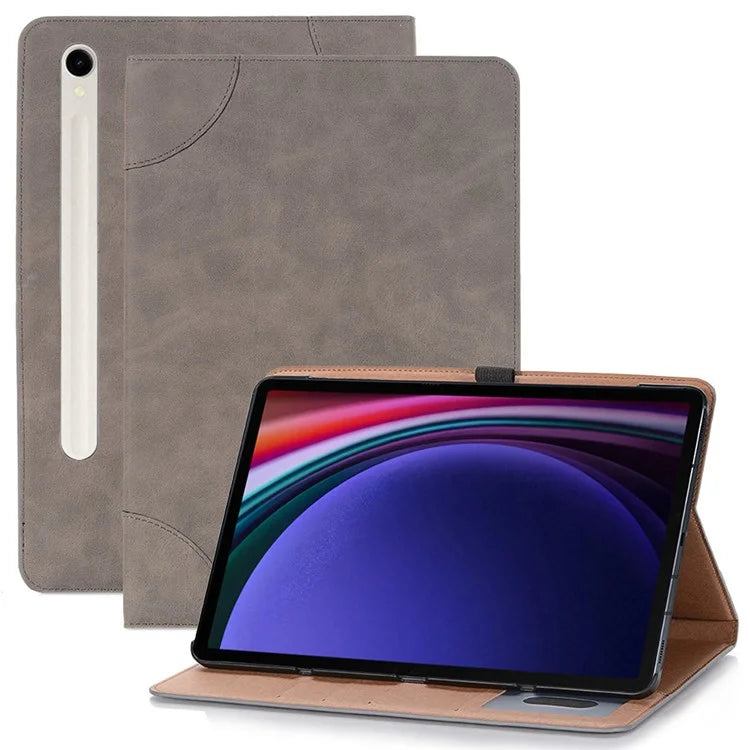 For Samsung Galaxy Tab S9 Case PU Leather Anti-Scratch Tablet Cover with Card Slots