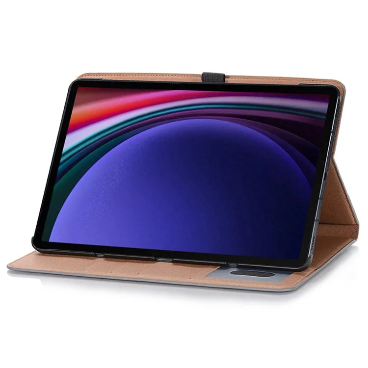 For Samsung Galaxy Tab S9 Case PU Leather Anti-Scratch Tablet Cover with Card Slots