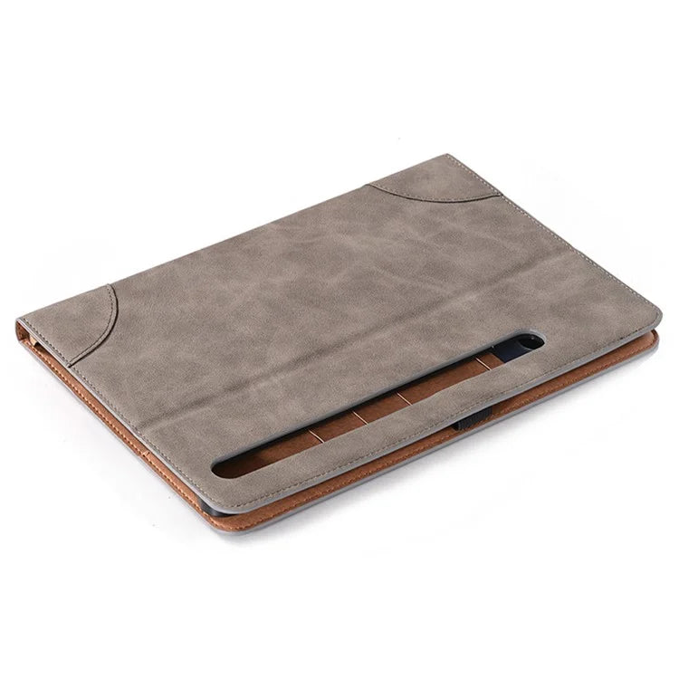 For Samsung Galaxy Tab S9 Case PU Leather Anti-Scratch Tablet Cover with Card Slots