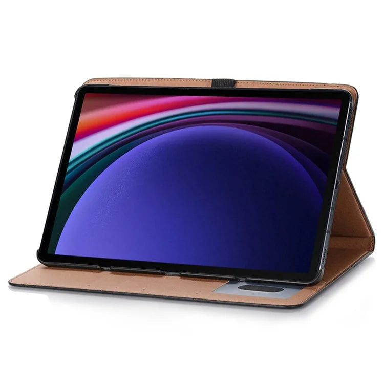 For Samsung Galaxy Tab S9 Case PU Leather Anti-Scratch Tablet Cover with Card Slots