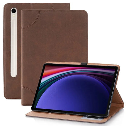 For Samsung Galaxy Tab S9 Case PU Leather Anti-Scratch Tablet Cover with Card Slots