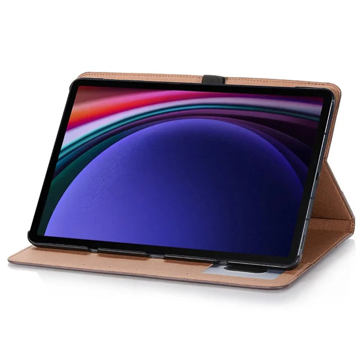 For Samsung Galaxy Tab S9 Case PU Leather Anti-Scratch Tablet Cover with Card Slots