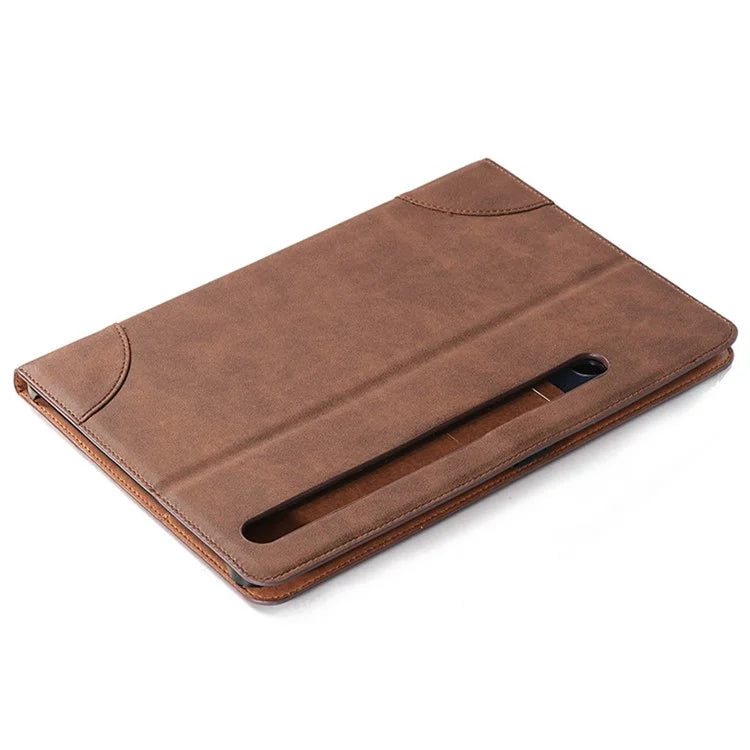 For Samsung Galaxy Tab S9 Case PU Leather Anti-Scratch Tablet Cover with Card Slots