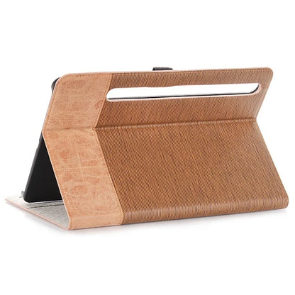 For Samsung Galaxy Tab S9 FE Wallet Case Cross Texture PU Leather Tablet Cover