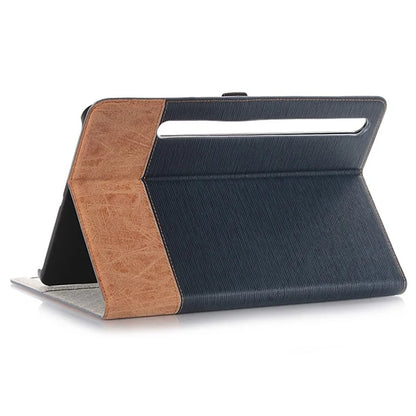 For Samsung Galaxy Tab S9 FE Wallet Case Cross Texture PU Leather Tablet Cover