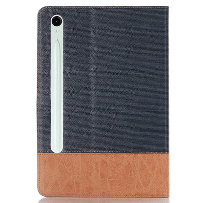 For Samsung Galaxy Tab S9 FE Wallet Case Cross Texture PU Leather Tablet Cover