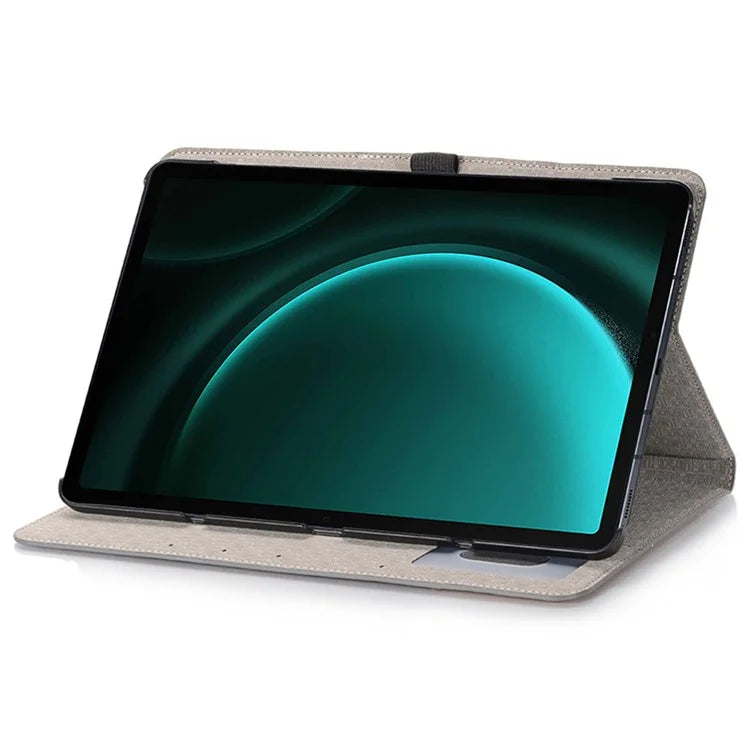For Samsung Galaxy Tab S9 FE Wallet Case Cross Texture PU Leather Tablet Cover