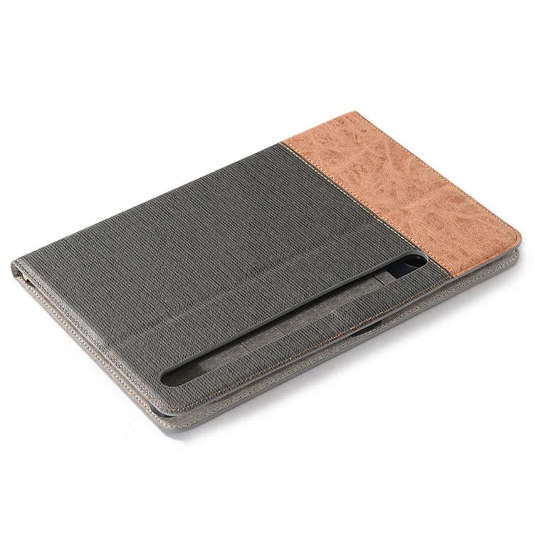 For Samsung Galaxy Tab S9 FE Wallet Case Cross Texture PU Leather Tablet Cover