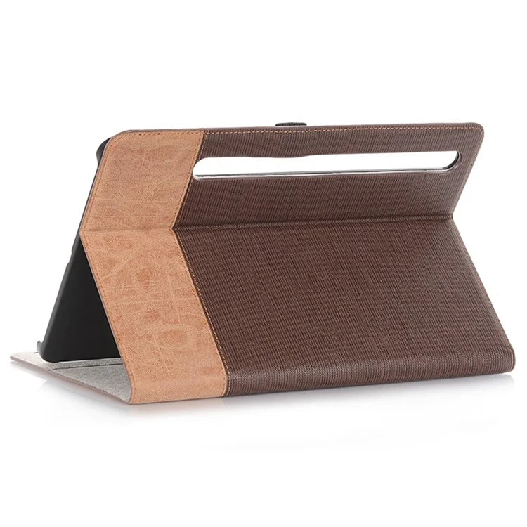 For Samsung Galaxy Tab S9 FE Wallet Case Cross Texture PU Leather Tablet Cover