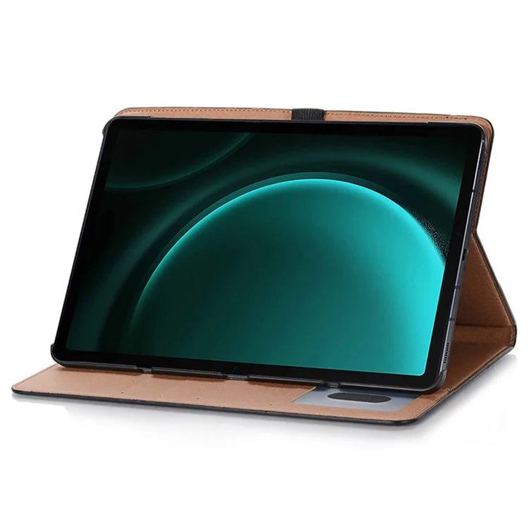 For Samsung Galaxy Tab S9 FE Tablet Case Cross Texture Card Slots PU Leather Flip Cover