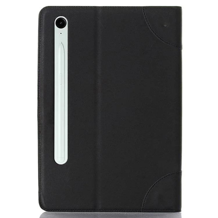 For Samsung Galaxy Tab S9 FE Tablet Case Cross Texture Card Slots PU Leather Flip Cover