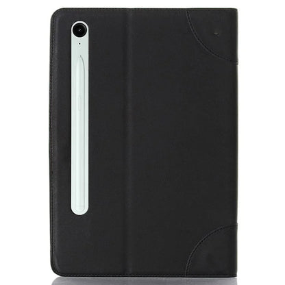 For Samsung Galaxy Tab S9 FE Tablet Case Cross Texture Card Slots PU Leather Flip Cover