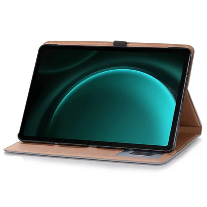 For Samsung Galaxy Tab S9 FE Tablet Case Cross Texture Card Slots PU Leather Flip Cover