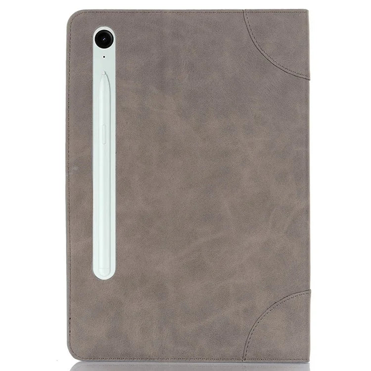 For Samsung Galaxy Tab S9 FE Tablet Case Cross Texture Card Slots PU Leather Flip Cover