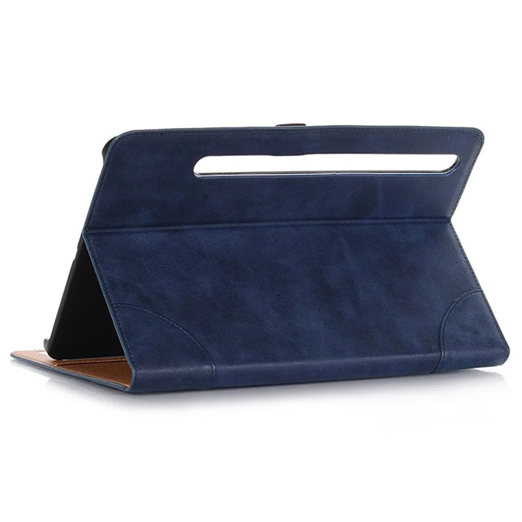 For Samsung Galaxy Tab S9 FE Tablet Case Cross Texture Card Slots PU Leather Flip Cover