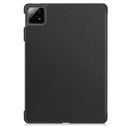 For Xiaomi Pad 6S Pro 12.4 Leather Case Tri-fold Stand Auto Wake / Sleep Smart Shell