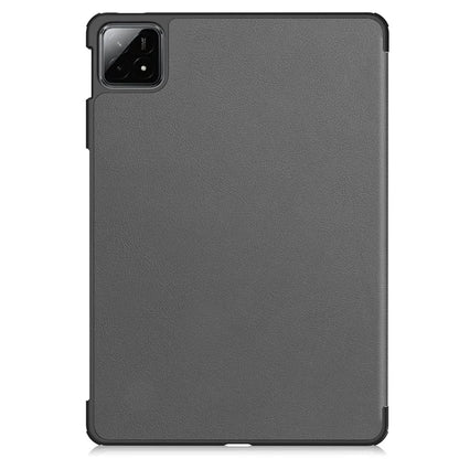 For Xiaomi Pad 6S Pro 12.4 Leather Case Tri-fold Stand Auto Wake / Sleep Smart Shell