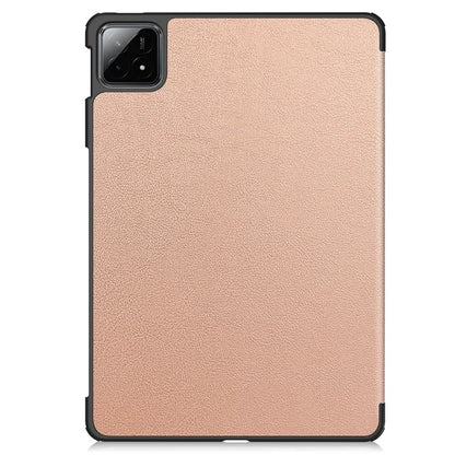 For Xiaomi Pad 6S Pro 12.4 Leather Case Tri-fold Stand Auto Wake / Sleep Smart Shell