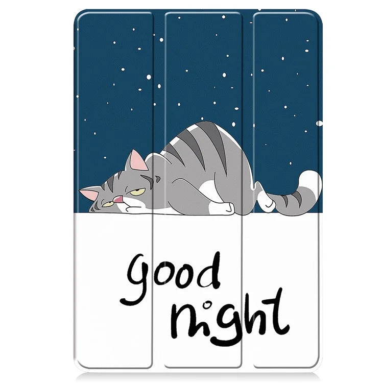 For Xiaomi Pad 6S Pro 12.4 Leather Case Trifold Stand Pattern Printing Tablet Cover