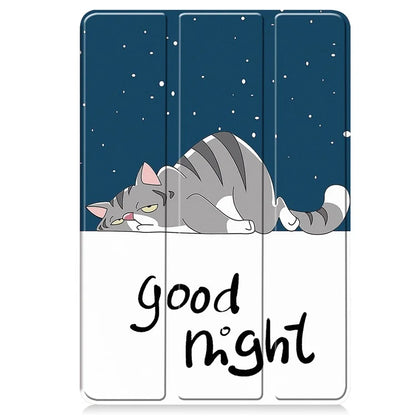 For Xiaomi Pad 6S Pro 12.4 Leather Case Trifold Stand Pattern Printing Tablet Cover