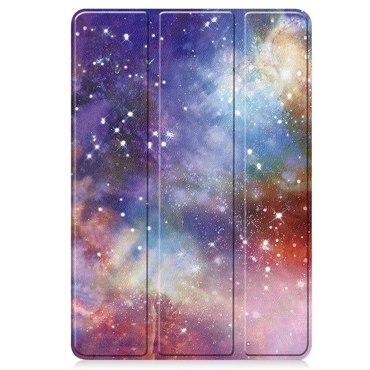 For Xiaomi Pad 6S Pro 12.4 Leather Case Trifold Stand Pattern Printing Tablet Cover