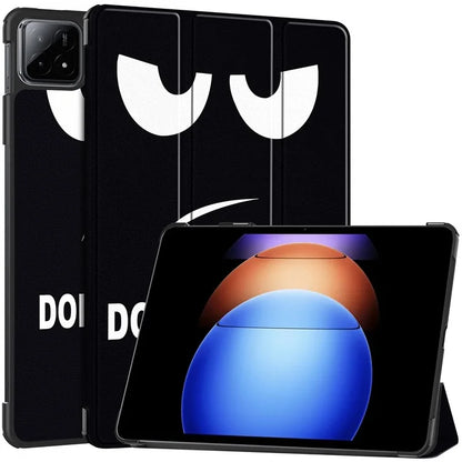 For Xiaomi Pad 6S Pro 12.4 Leather Case Trifold Stand Pattern Printing Tablet Cover