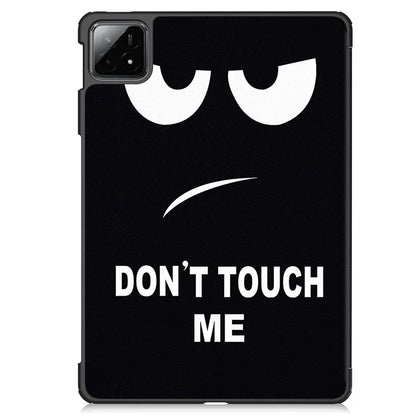 For Xiaomi Pad 6S Pro 12.4 Leather Case Trifold Stand Pattern Printing Tablet Cover